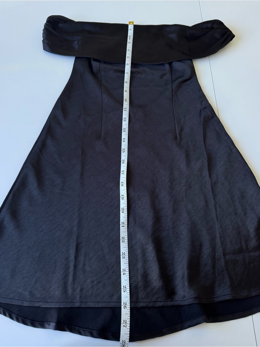 Meshki Cher Satin Strapless Mini Dress in Black - Size S - Picture 10 of 12